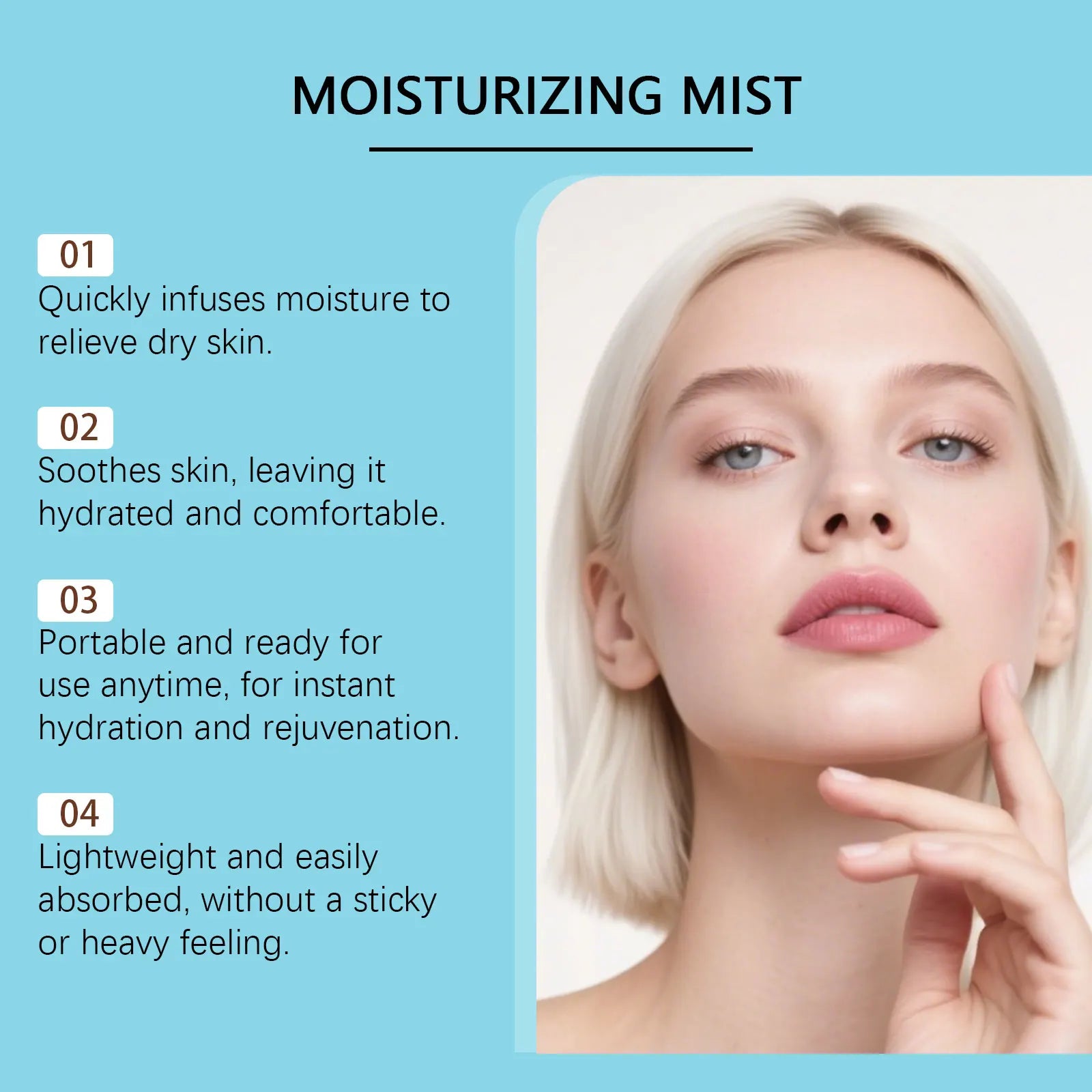 Hyaluronic Face Mist – Hydrating & Skin Barrier Repair